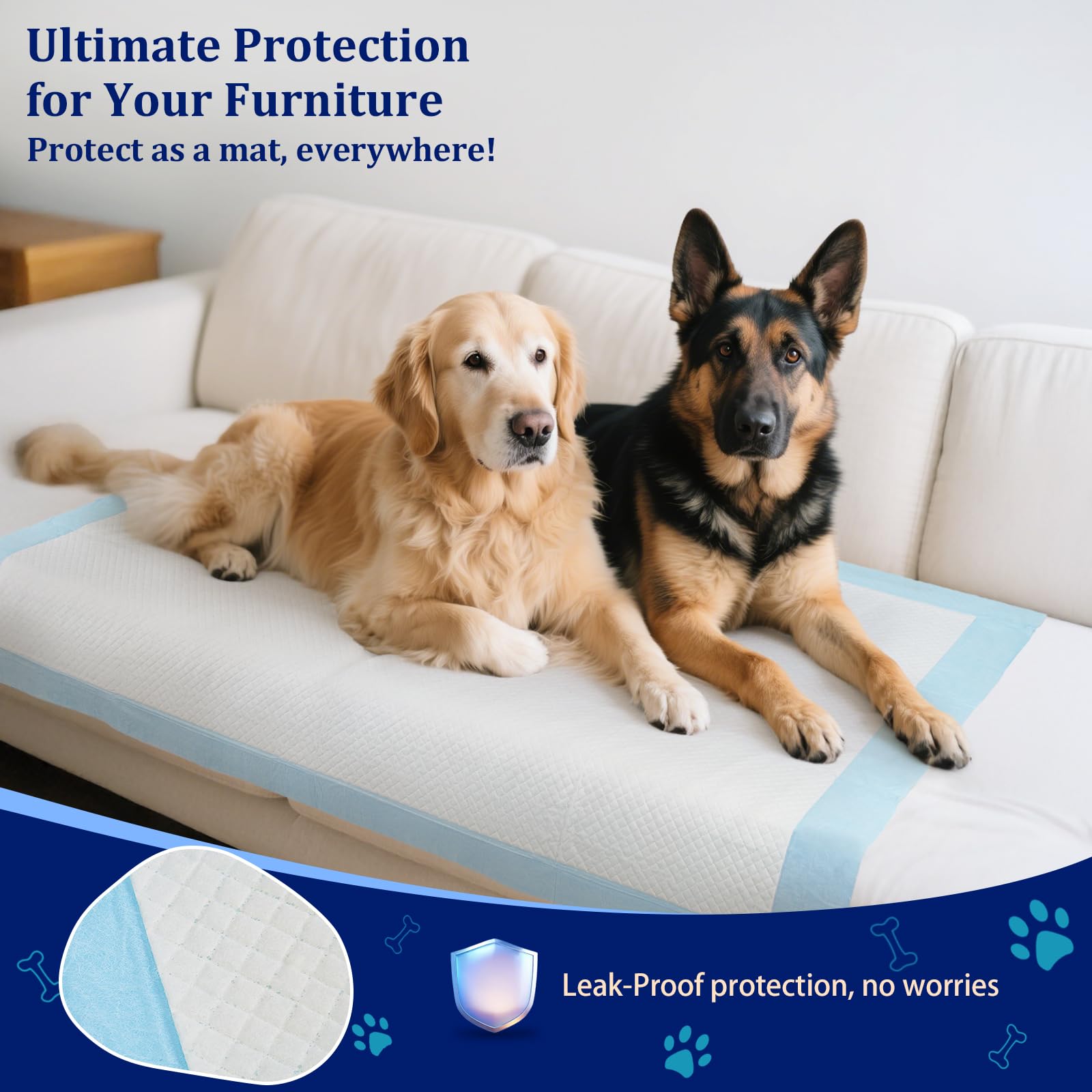 Ownpets absorbent-polymer-layer-closeup demonstrates fast liquid gel formation.