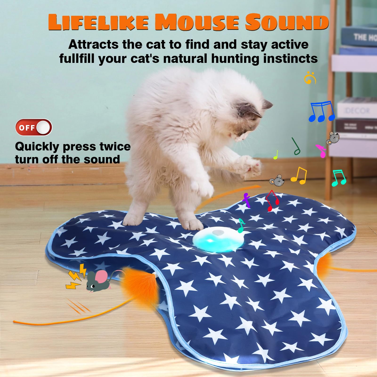 Oxawo three-modes-switch offers adjustable energy-friendly play sessions.