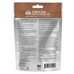Oxbow Critical Care Herbivore syringe-feeding image demonstrates gentle nutrition delivery.