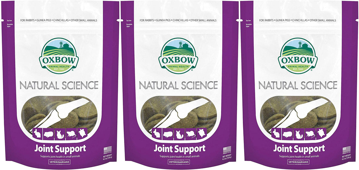 Oxbow Natural Science Joint Support wafers container promotes joint health for small pets.