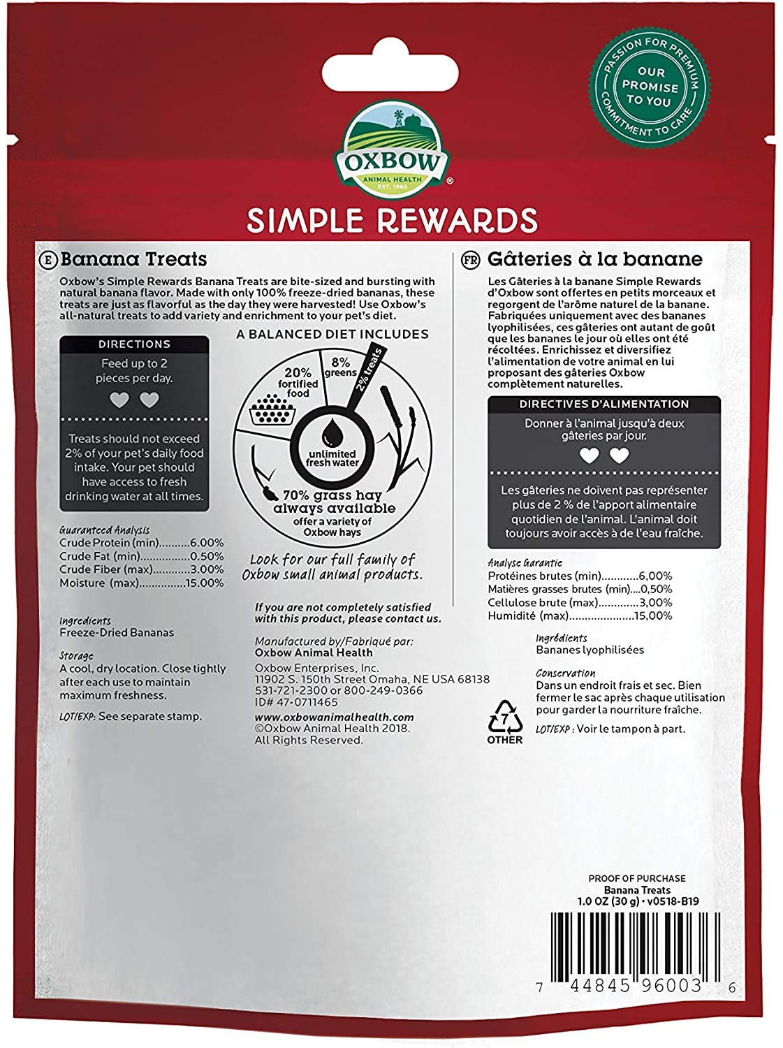 Oxbow training reward small pets closeup image promotes positive reinforcement.