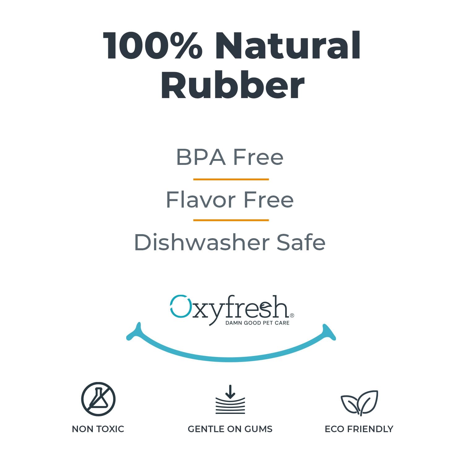 Oxyfresh dog dental chew toy bright-smile routine