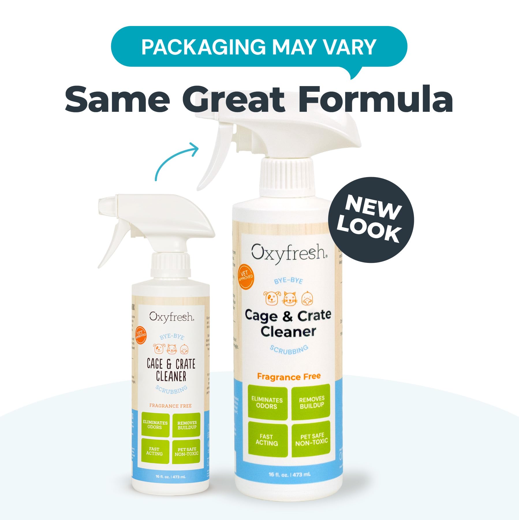 Oxyfresh eliminador de olores para jaulas de aves