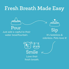 Oxyfresh premium pet dental water additive dog dosing supports plaque-friendly routine.