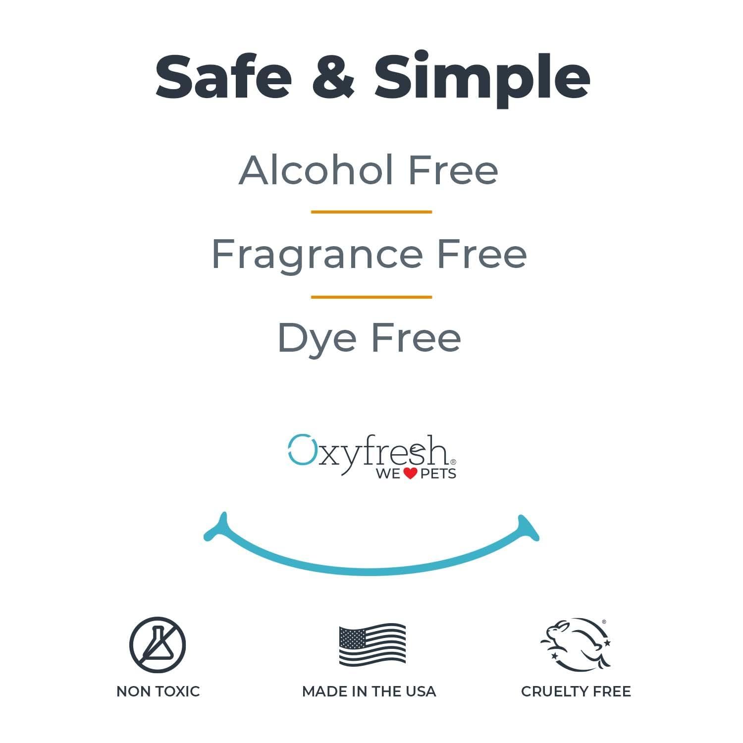 Oxyfresh premium dental water additive supports dog and cat oral care.