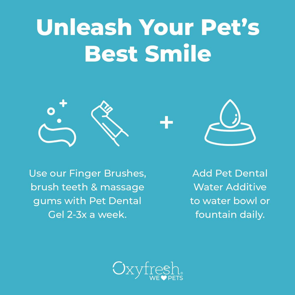 Oxyfresh premium pet dental kit proudly made in the USA.