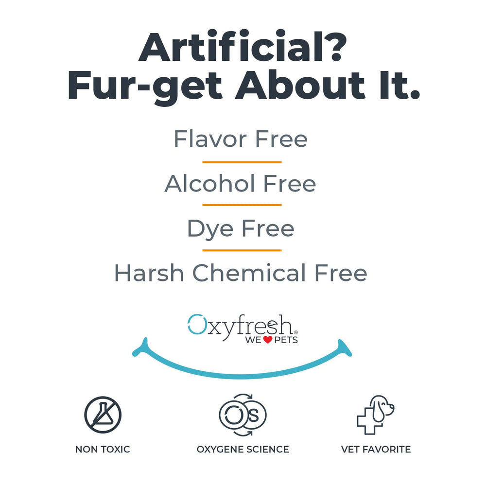 Oxyfresh premium pet dental kit usage instructions for home care.