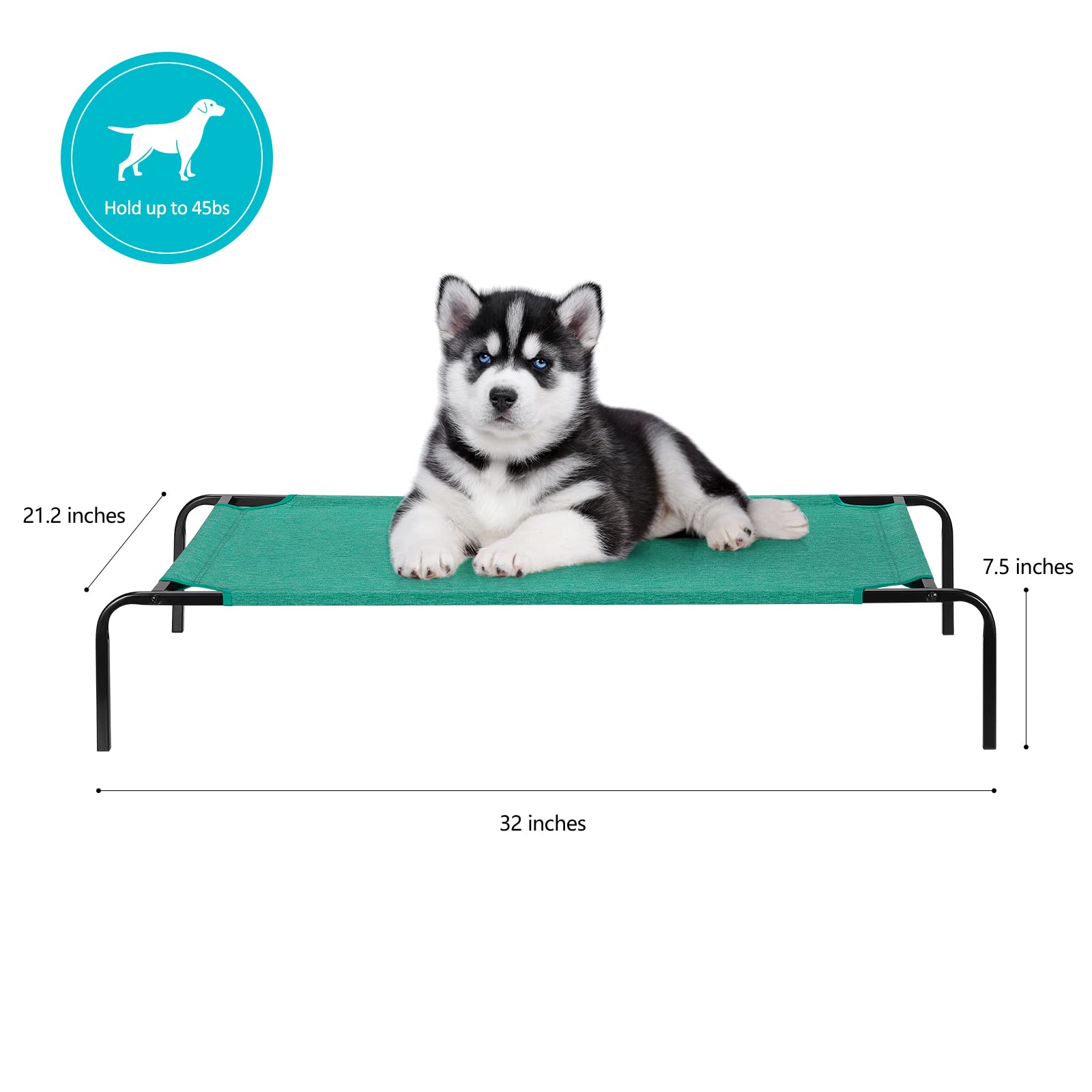 OYEAL outdoor pet bed with breathable fabric keeps pets cool and comfortable