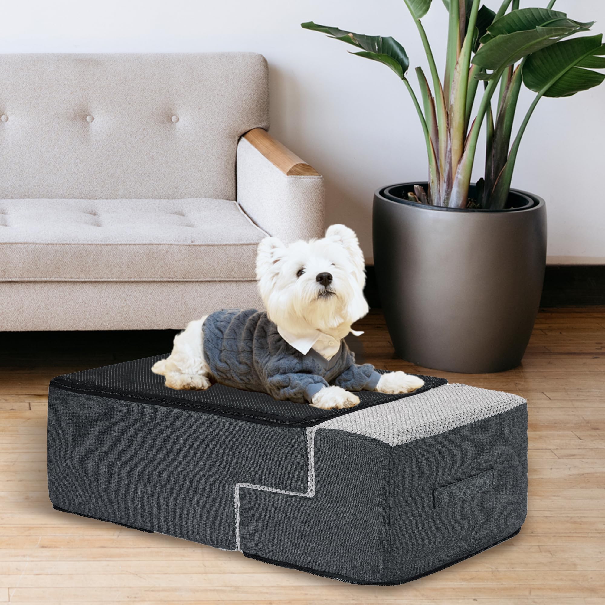OYLZ Dog Stairs 18-inch-height: ideal height for mid-sized dogs to climb.