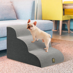 OYLZ Pet Steps non-slip base demonstrates secure sofa access