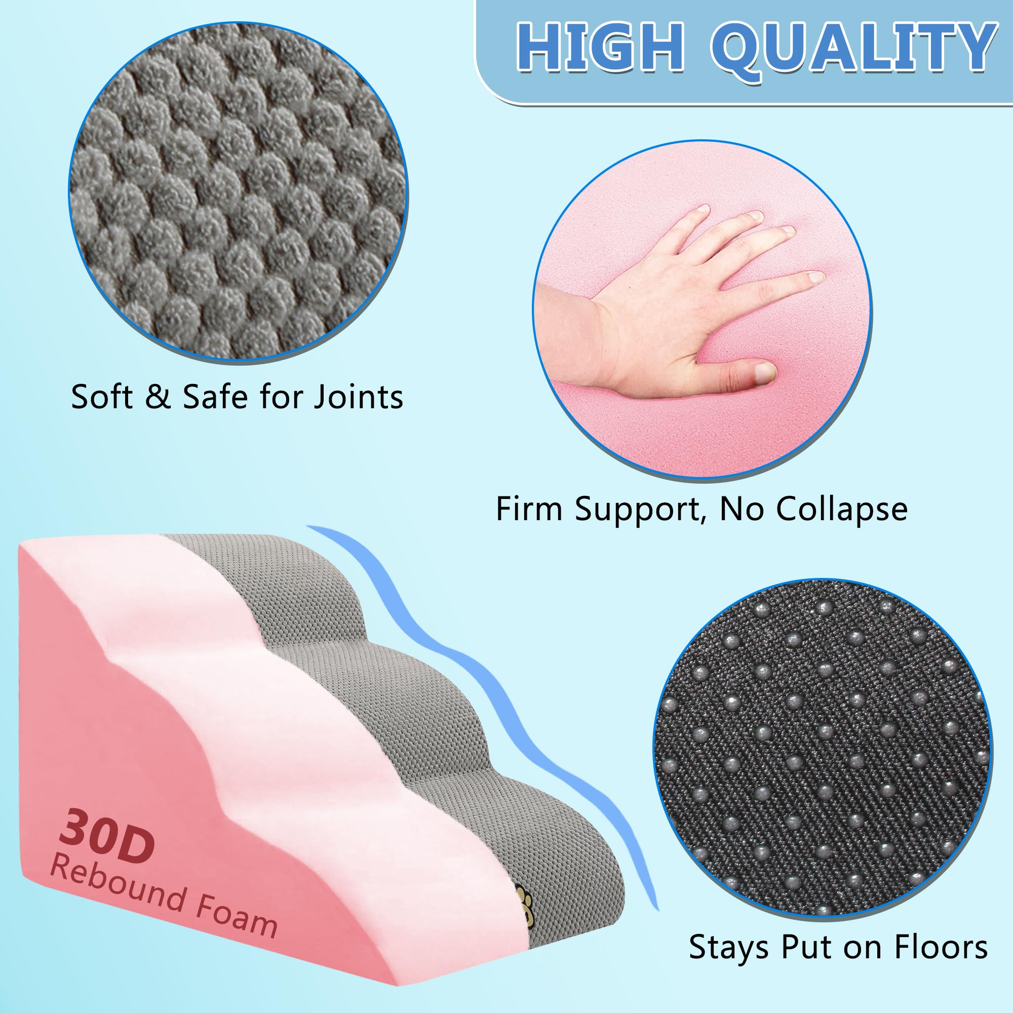 OYLZ Pet Steps removable washable cover highlights easy cleaning