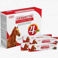 OZIPCO ivermectin horse paste apple flavor, 6.08 g tube, easy dosing.