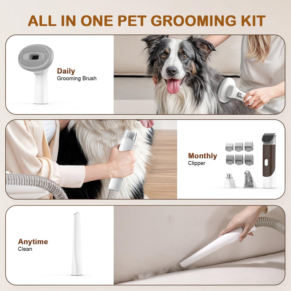 Ozumek pet clippers and nail grinder attachment demonstrates complete care in one session.