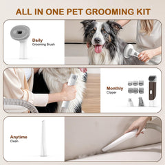 Ozumek pet clippers and nail grinder attachment demonstrates complete care in one session.