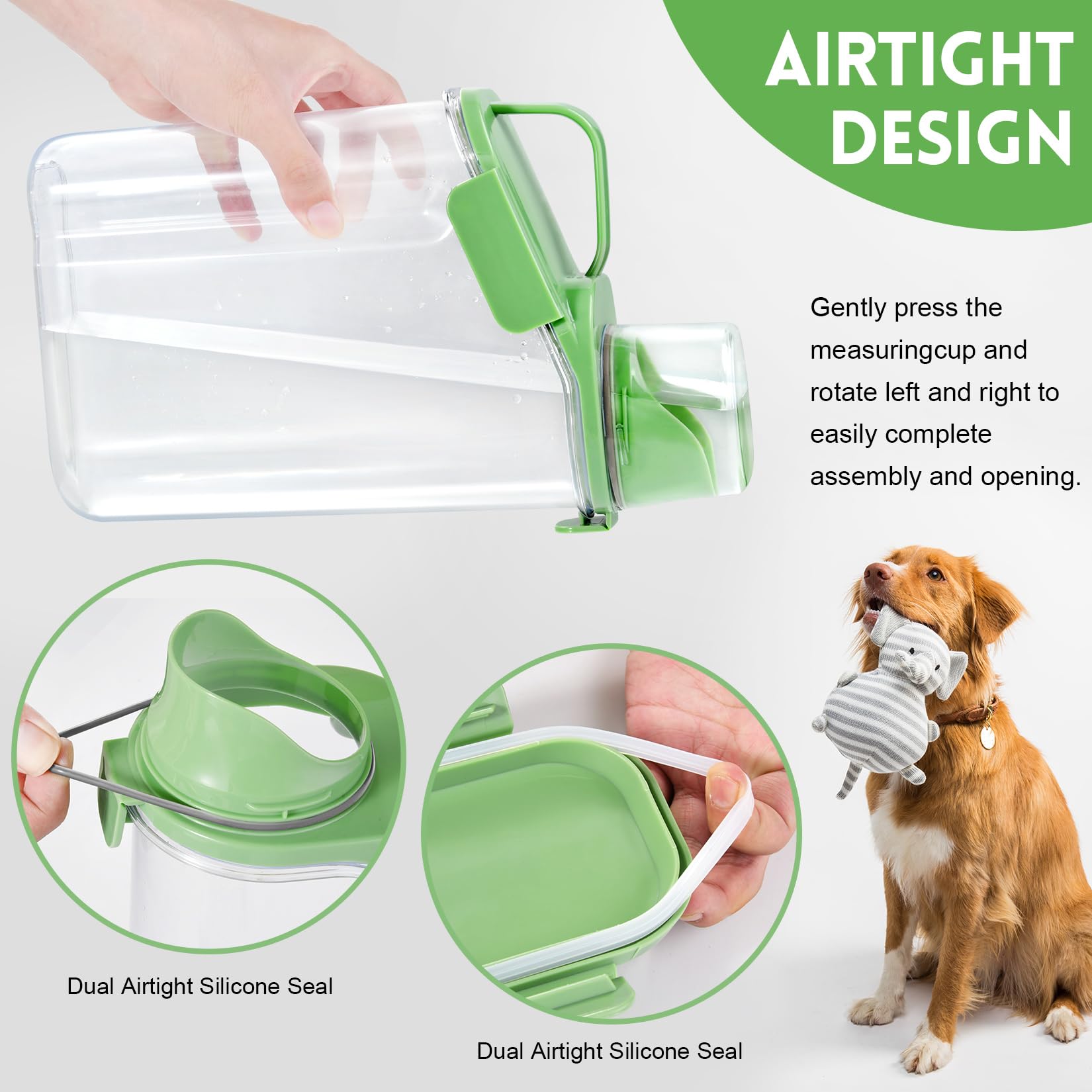 Triple-latches with silicone rings seal moisture and deter pests.