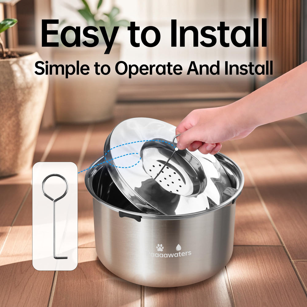 Paaaawaters removable floating plate enables easy cleaning and maintenance