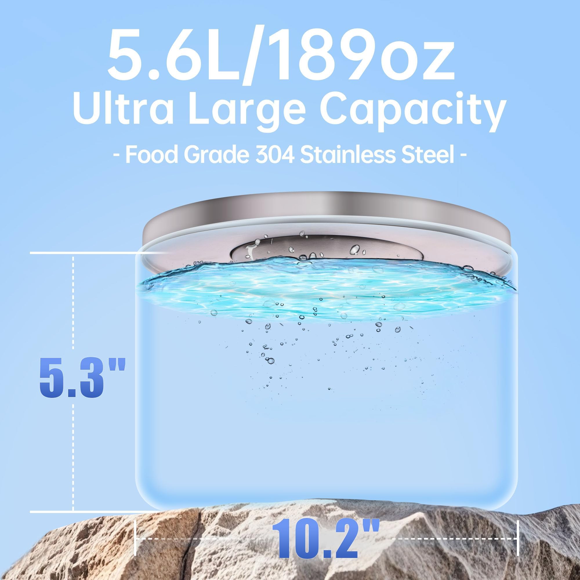 Paaaawaters travel-friendly dog water dispenser suitable for home and on-the-go