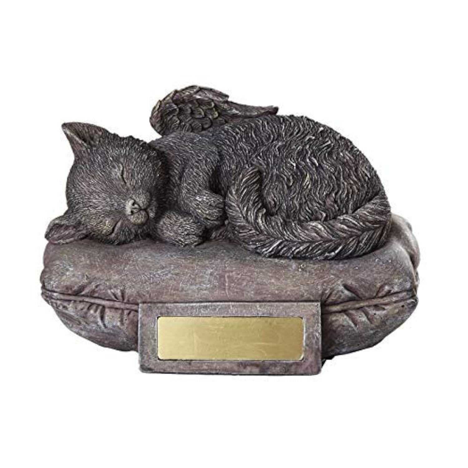 Pacific Giftware pet memorial angel cat urn pillow—beautiful tribute for lasting remembrance.