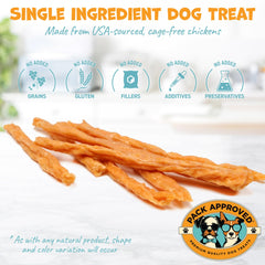 Pack Approved Chicken Sticks ingredients image highlights 100-percent chicken breast for a lean protein snack