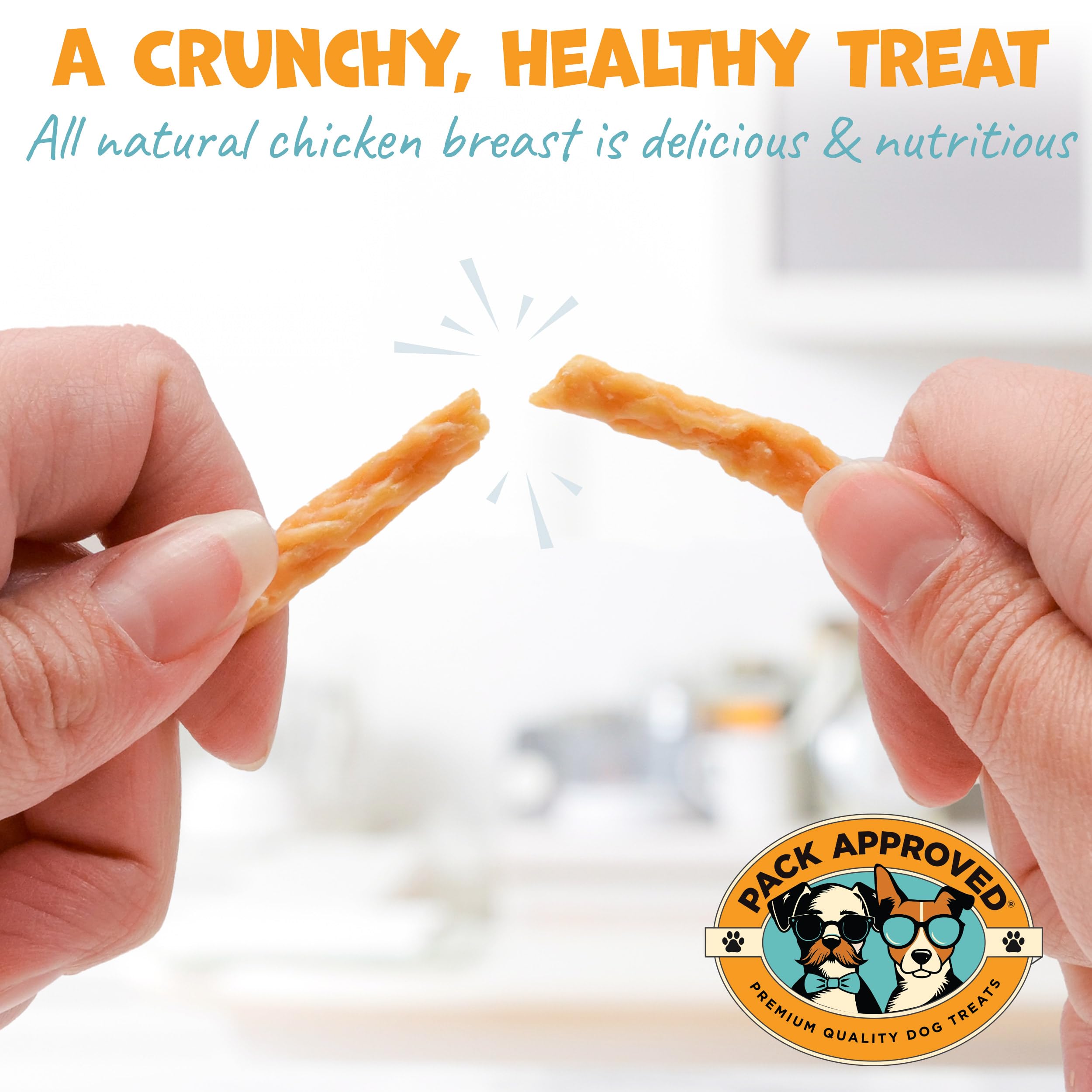 Pack Approved Chicken Sticks training-snack demonstrates a great reward for training sessions