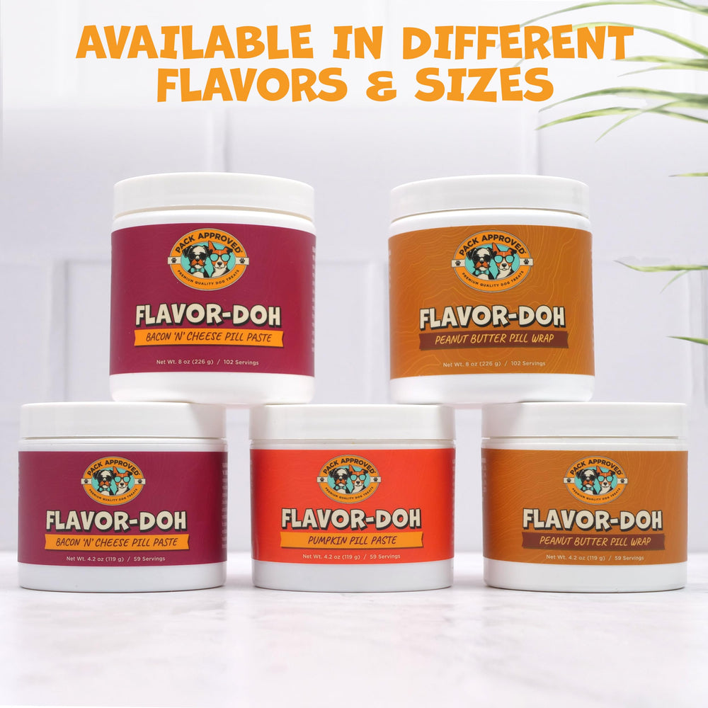 Pack Approved Flavor-Doh dog pill-treat paste creates convenient medication moments.
