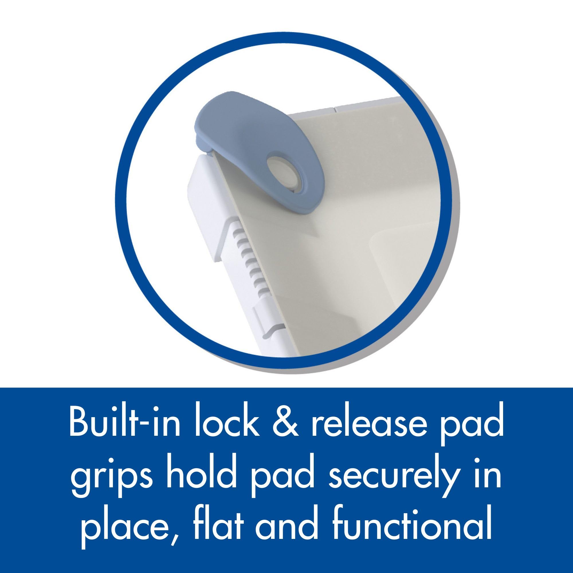 Pad Genius SureGrip lock-release grips simplify quick pad changes