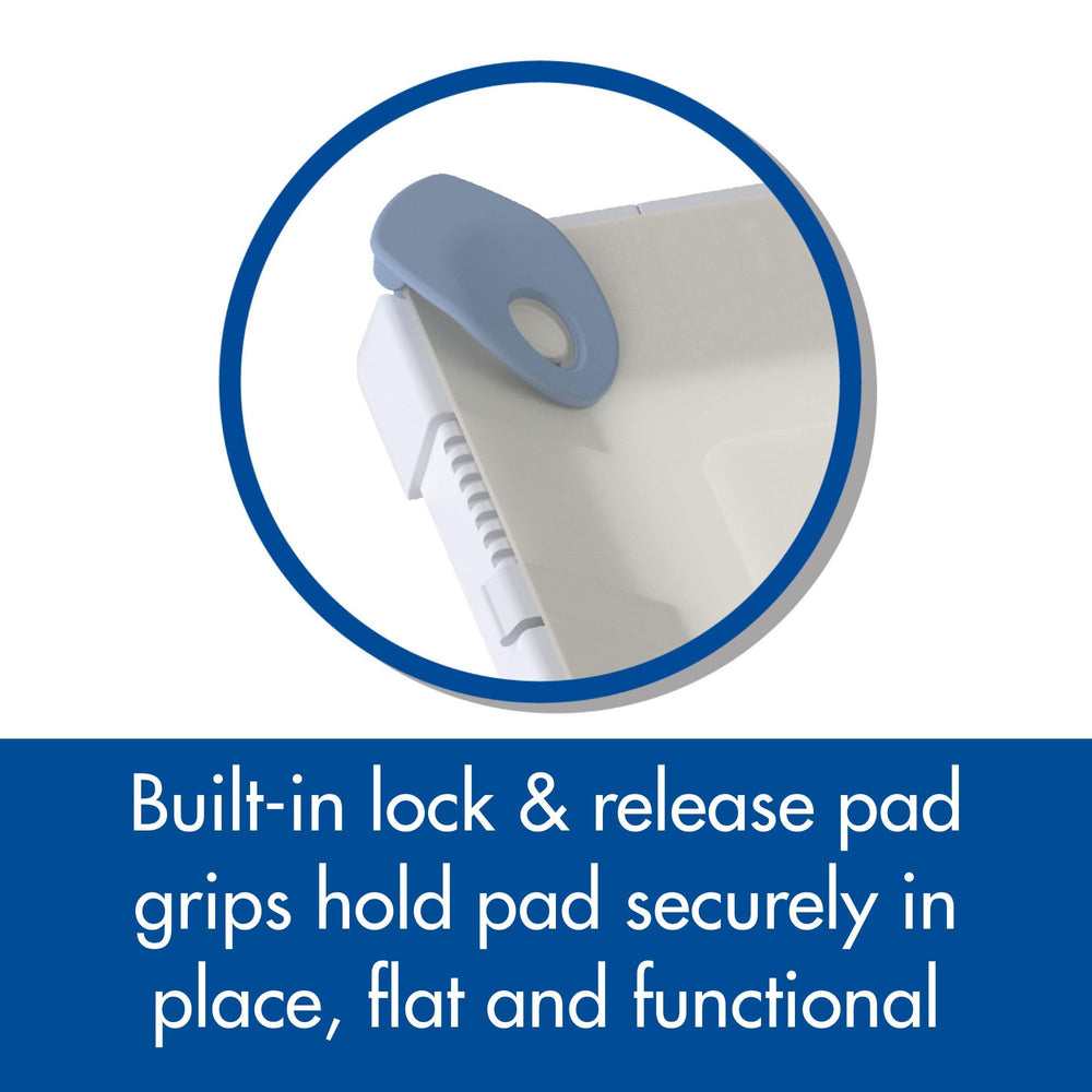 Pad Genius SureGrip lock-release grips simplify quick pad changes