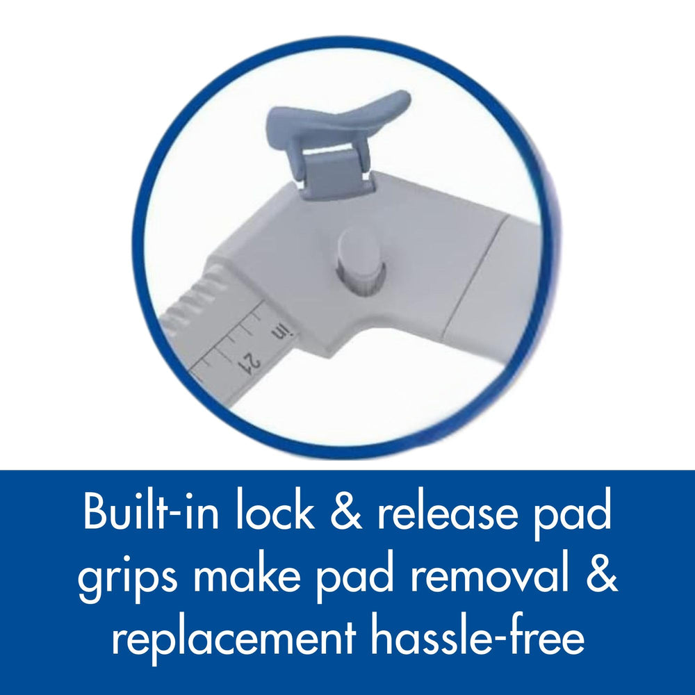 Pad Genius SureGrip under-pad design sits beneath the pad