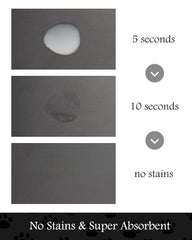 Padoor anti-slip dog bowl mat prevents sliding during energetic feeding sessions.
