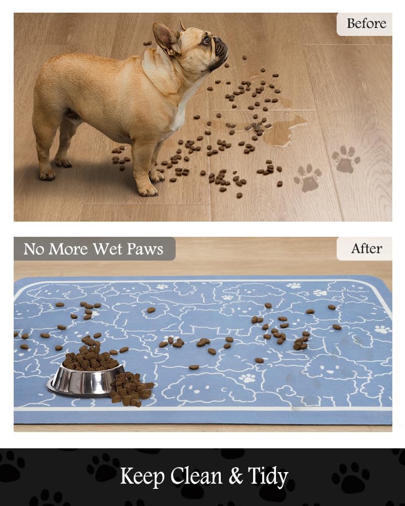 PADOOR BLUEDOGS waterproof bottom protects floors from water seepage