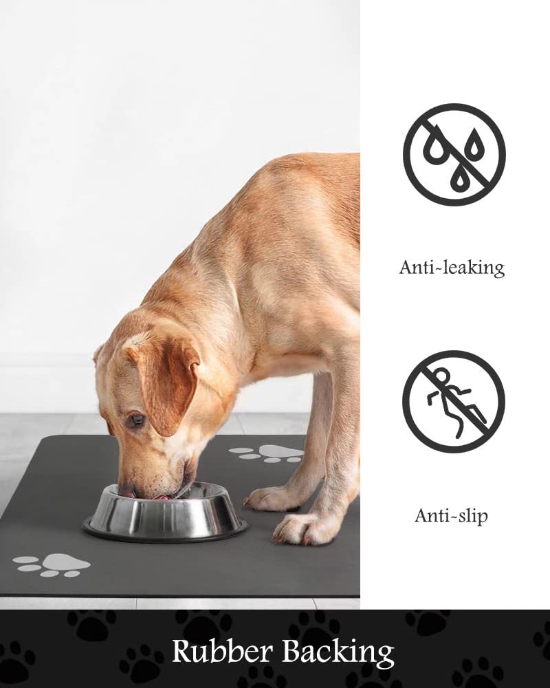 Padoor dog cat bowl mat easy-clean durable for busy households.