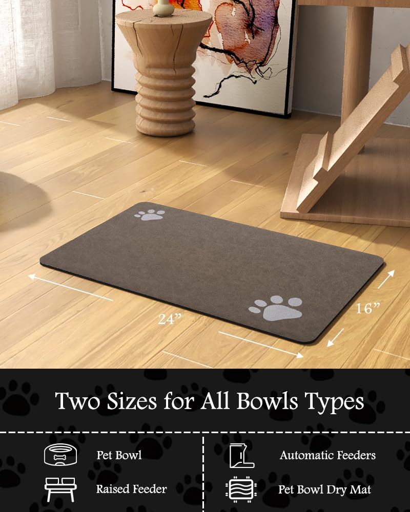 PADOOR drying mat under bowls doubles as a drying surface.
