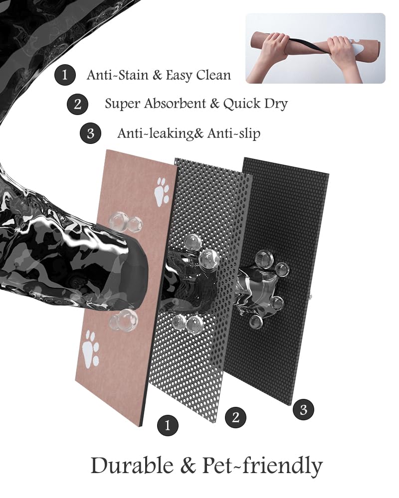 Padoor durable mat suitable for bowls, fountains and feeders.