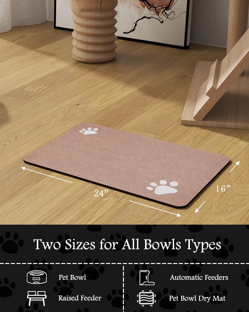 Padoor dusty pink mat dries quickly after washing for reuse.