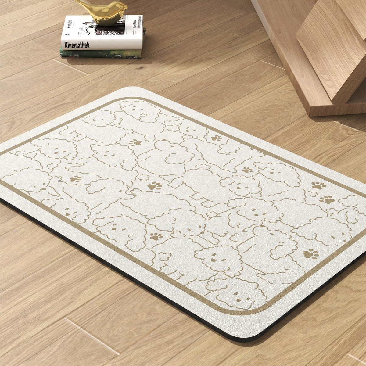 Alfombrilla absorbente PADOOR FRAMEDOGS para perros, evita derrames y mantiene el área limpia.
