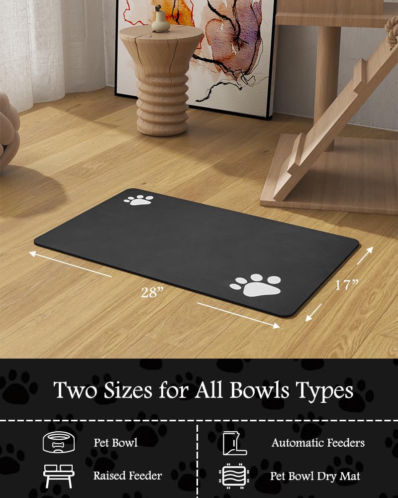 PADOOR no-stain pet mat keeps surfaces like new after messy drinks.