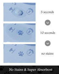 PADOOR PAW no-stains dog mat keeps bowls clean and floors protected.