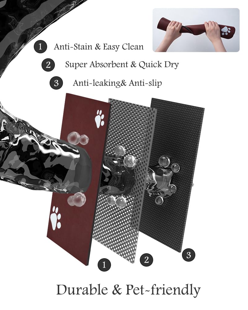 PADOOR waterproof bottom protects floors from leaks and spills.