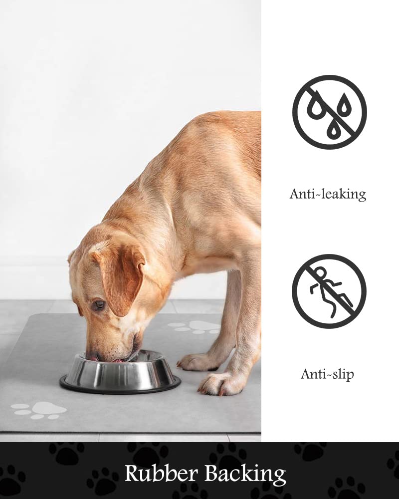 PADOOR pet bowl-drying mat for easy air drying.