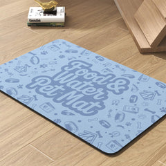 PADOOR Pet Feeding Mat absorbent texture prevents spills and keeps floors clean.
