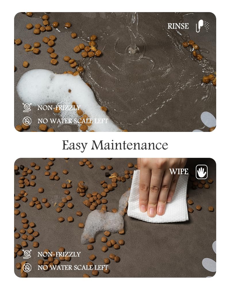 PADOOR anti-slip backing keeps bowls in place during messy drinking.