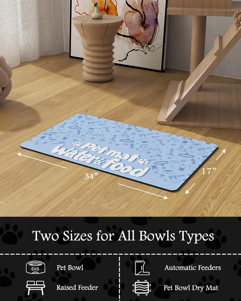 PADOOR pet feeding mat durable material withstands daily use.