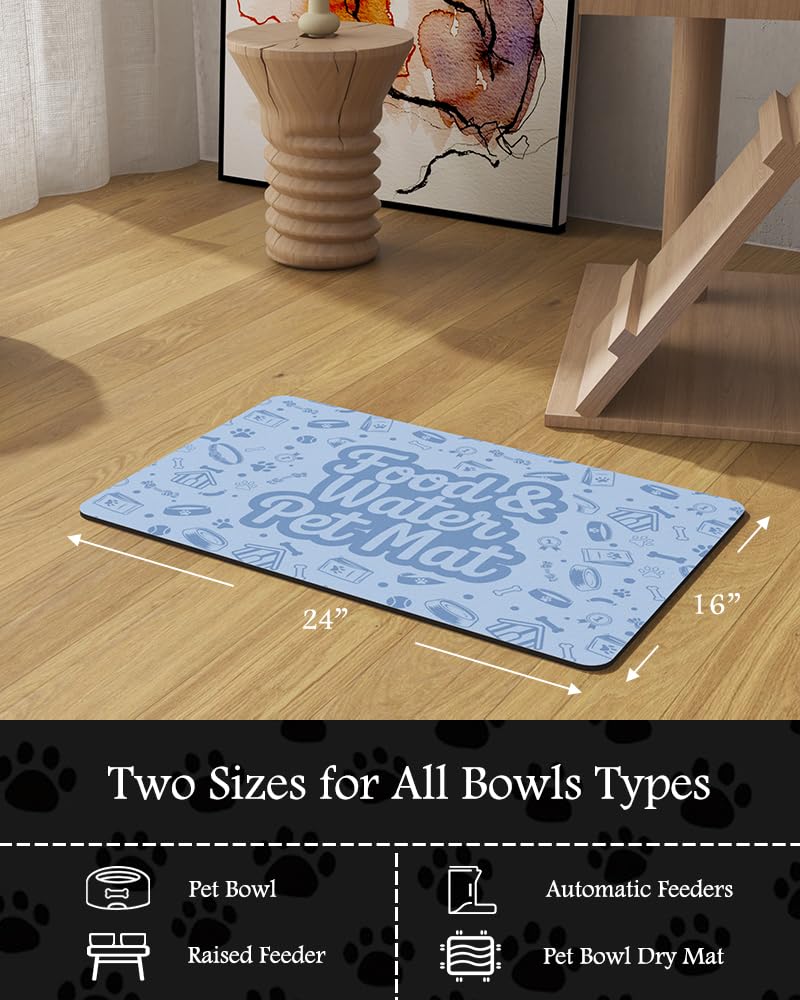 PADOOR Pet mat rolls up for travel, ideal for messy drinkers.