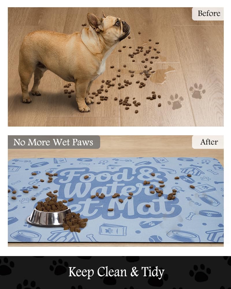 PADOOR no-stains design keeps the mat pristine after messy drinks.
