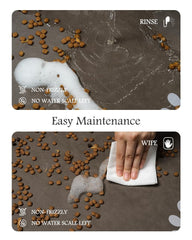 PADOOR no-stains mat keeps feeding area clean and neat.