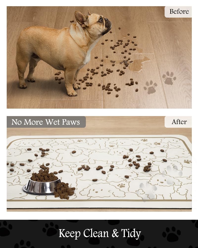 PADOOR quick-dry mat for mess-free post-meal drying.