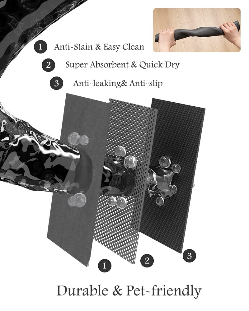 Padoor rollable pet mat offers portable storage and travel-friendly use.