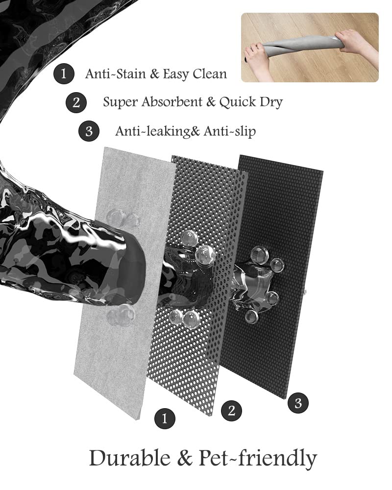 PADOOR waterproof bottom protects floors from moisture.