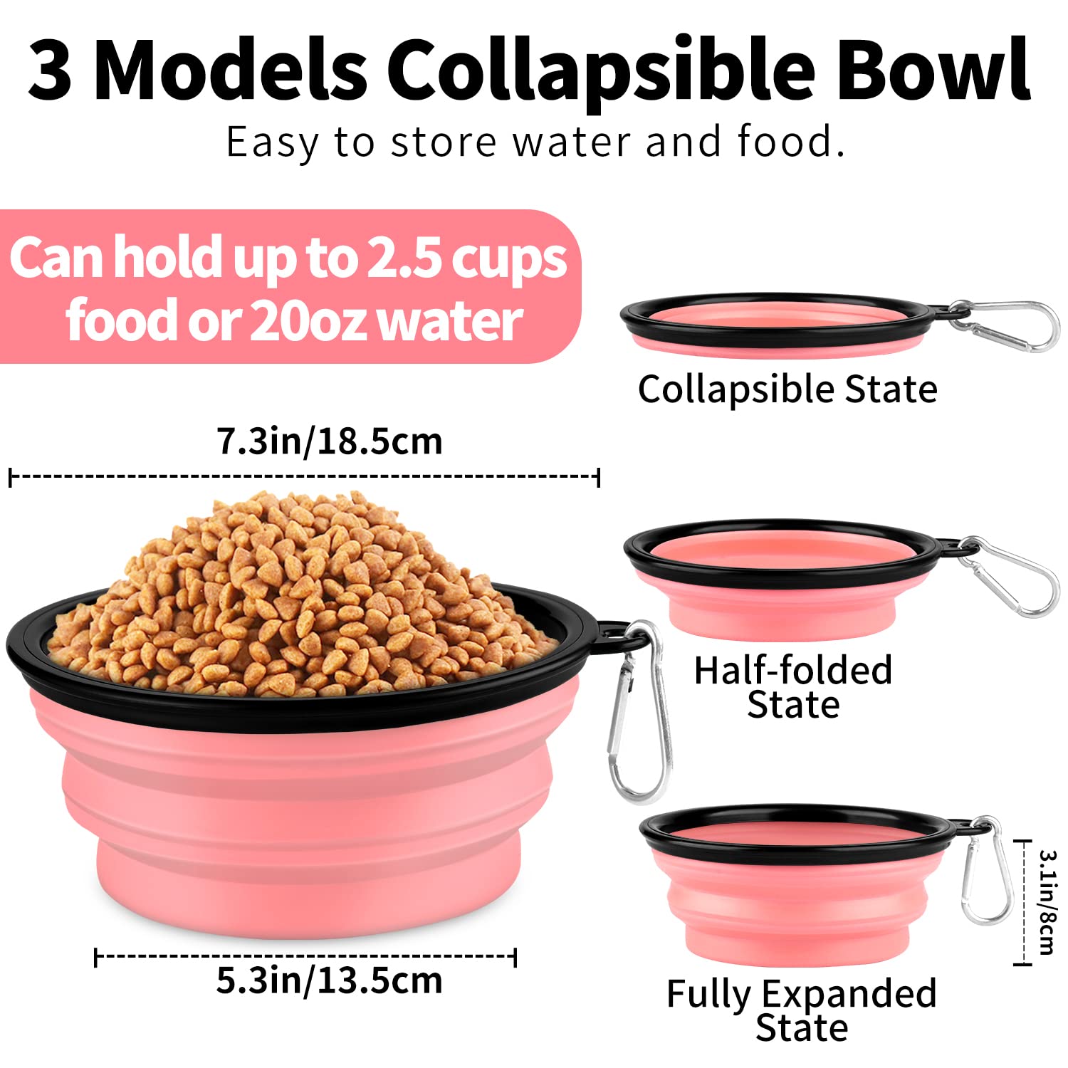 Paercute collapsible dog bowl during dining time, designed for quick hydration on trails.