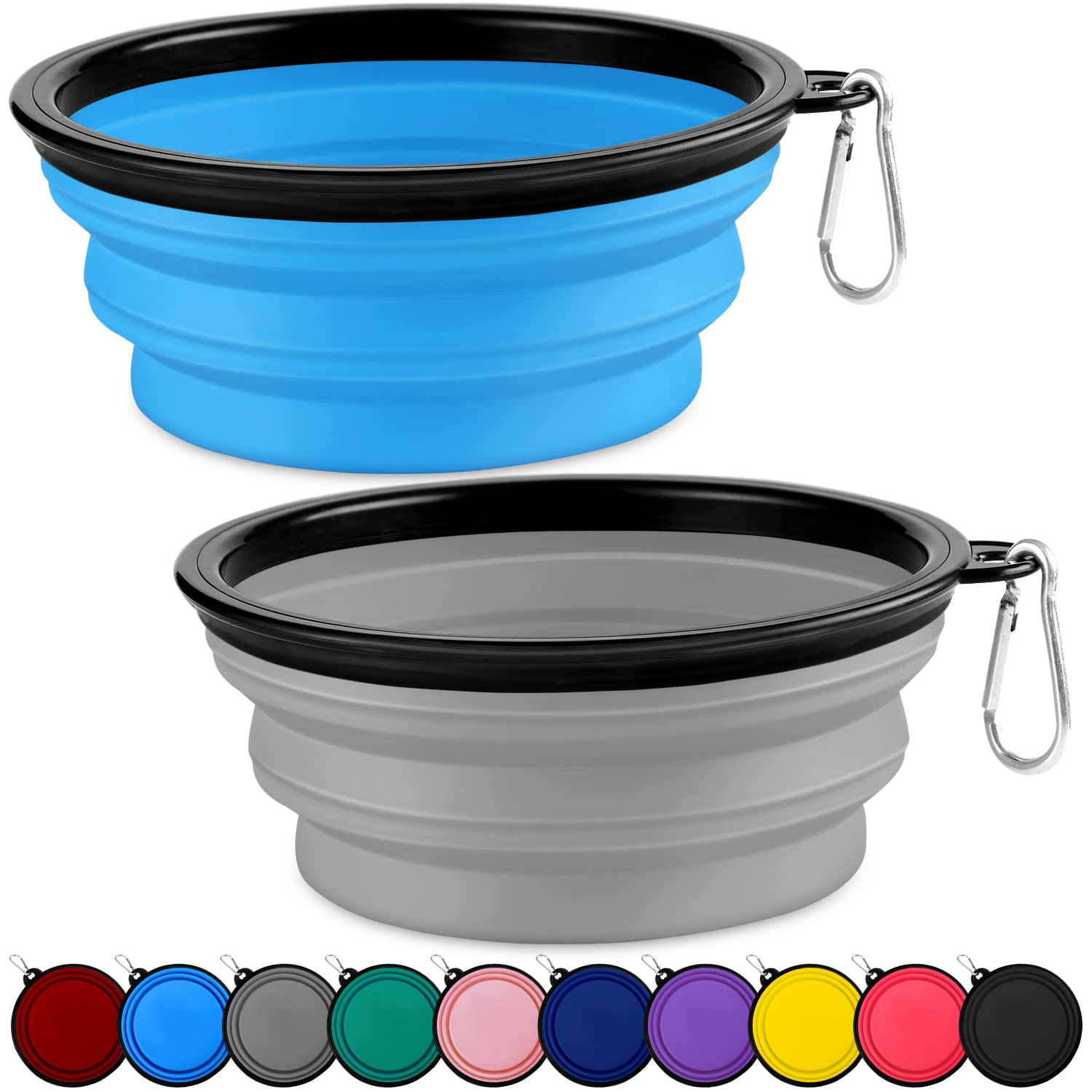 Paercute collapsible dog bowl travel-ready for adventures